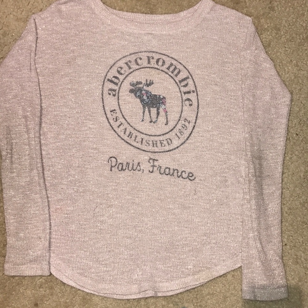 Abercrombie Kids Blush-Pink Shot top